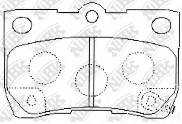 Колодки тормозные задние LEXUS GS 3.0-4.6 05-/IS 2.2-2.5 05-