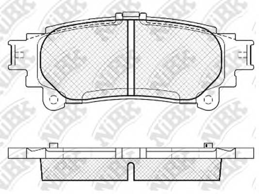 Колодки торм задн Lexus RX 09- GS 12- IS 13- Toyota Prius 12-