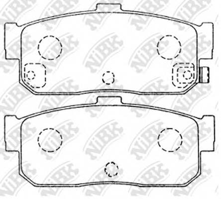 Колодки тормозные дисковые NISSAN ALMERA 1.5 2002 - по наст. время  NISSAN ALMER