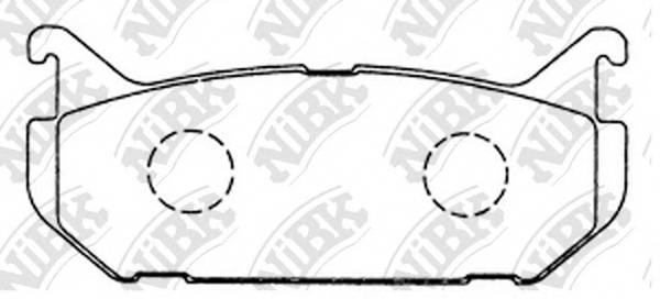 Колодки тормозные дисковые  Rr  MZ 626/Coupe 91-97. Capella 91-97. Clef 92-94. C