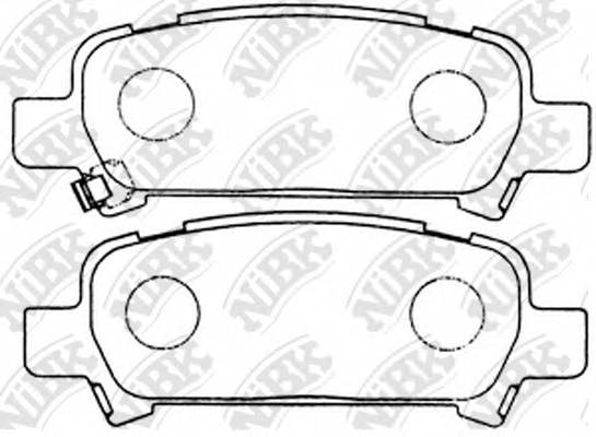 Колодки тормозные дисковые SUBARU FORESTER 2.0 2005 - по наст. время  SUBARU FOR