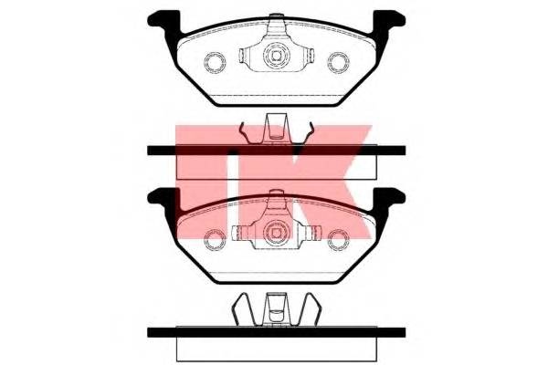 Колодки тормозные передние  Jetta V Octavia II