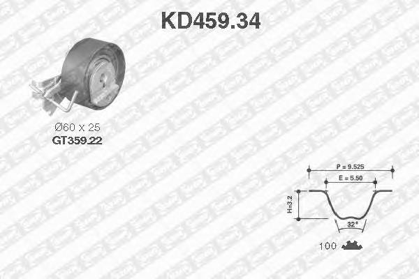 Рем.к-кт ГРМ Citroen C2/C3/Saxo. Peugeot 106/206 1.1 96>