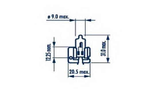 Лампа H2 24V 70W NVA C1 (1) STANDARD