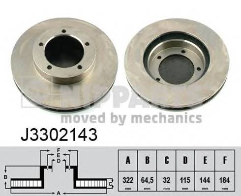 Диск тормозной Toyota LС105