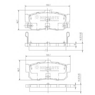 Колодки зад  CA33  P11  A32