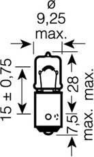 Лампа H6W 6W 12V цоколь BAX9s ULTRA LIFE