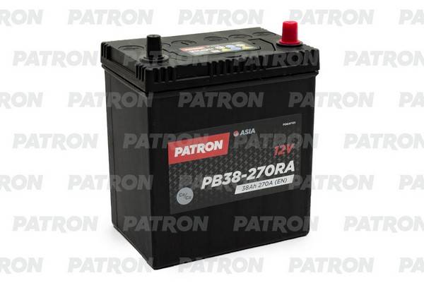 Аккумулятор PATRON ASIA 38Ah 270A (обратная 0) 187x127x220 B19