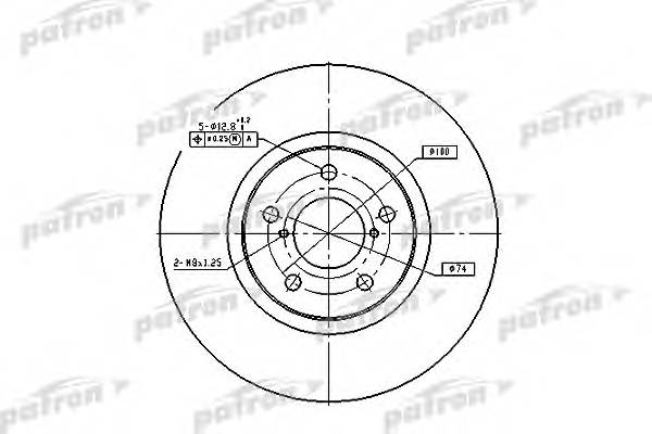 Диск тормозной передн SUBARU FORESTER 97-02 IMPREZA 94-00