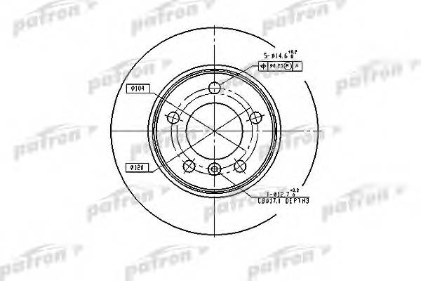 Диск тормозной задн BMW 3 90-98 3 98-05 3 Compact 01-05