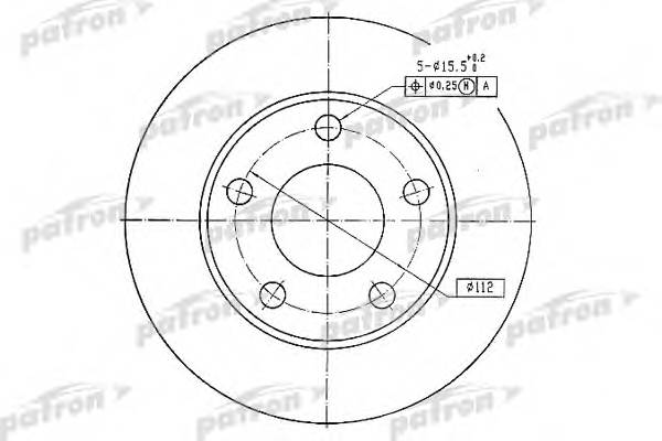 Диск тормозной задн AUDI 100 84-90 100 Avant 84-90 200 79