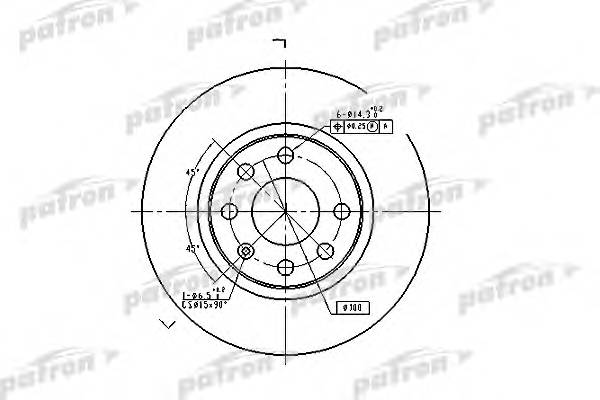 Диск тормозной передн DAEWOO CIELO 94-98 ESPERO 95-99 LAN