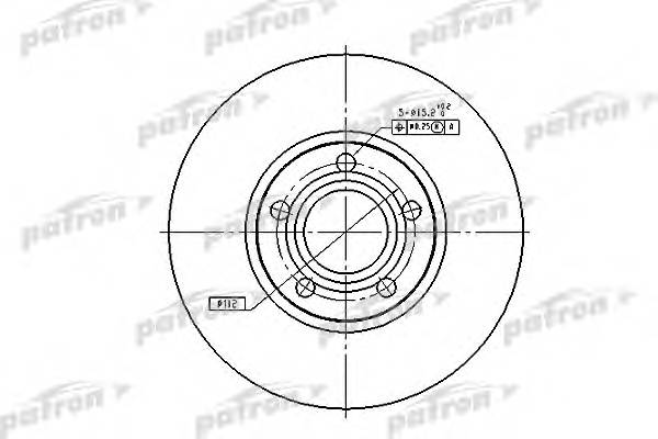 Диск тормозной задн AUDI 100 90-94 100 Avant 90-94 A6 94-