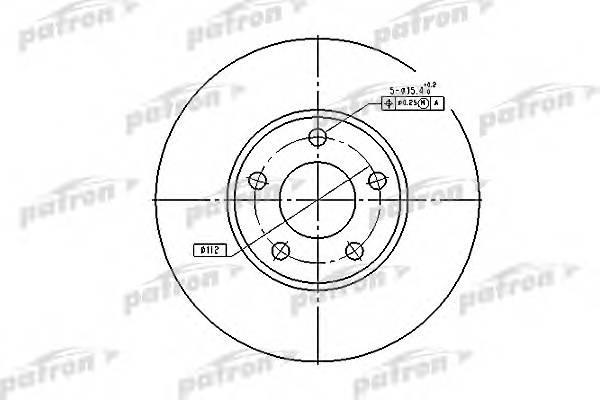 Диск тормозной передн AUDI 100 90-94 100 Avant 91-94 A4 9