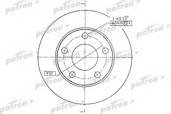 Диск тормозной задн AUDI 100 84-90 100 Avant 84-90 200 83