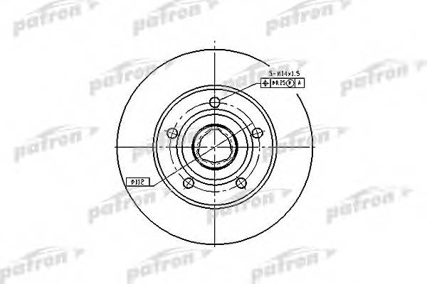 Диск тормозной задн AUDI A4 95-00 A4 Avant 95-01