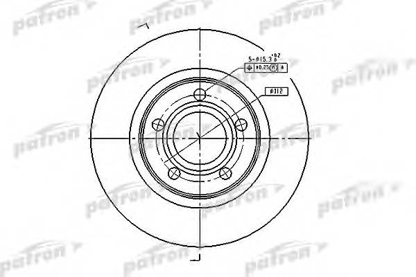 Диск тормозной передн AUDI A4 95-00 A4 00-04 A4 04- A4 A