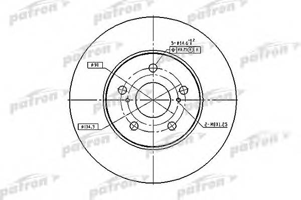 Диск тормозной передн TOYOTA CAMRY 96-01 CAMRY 01-