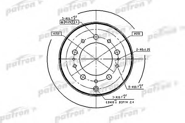 Диск тормозной задн TOYOTA LAND CRUISER 100 98- LEXUS LX470 98-07