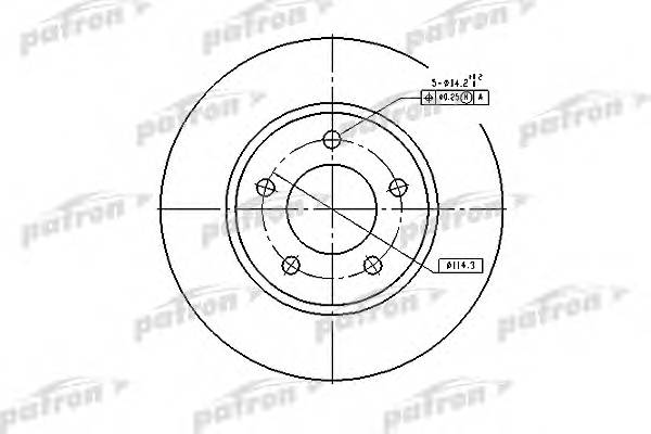 Диск тормозной передн CHRYSLER Town Contry 01-07 DODGE C