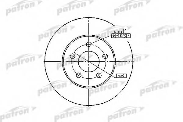 Диск тормозной передний CHRYSLER Town Contry 96-00DODGE Caravan Gr