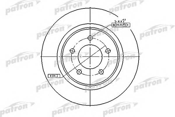 Диск тормозной передн CHRYSLER 300M 98-04 Concord 98-04 L