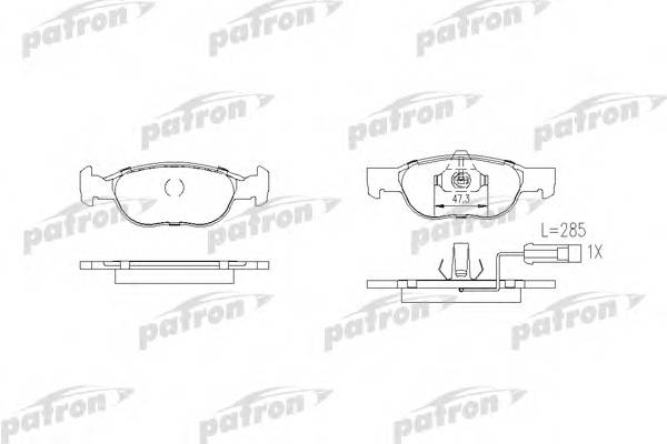 Колодки тормозные дисковые передн ALFA ROMEO 145 96-01 FIA