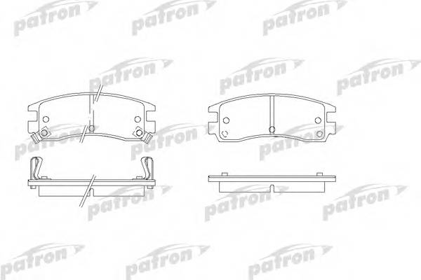 Колодки тормозные дисковые задн BUICK GL8 вэн 00- REGAL 93