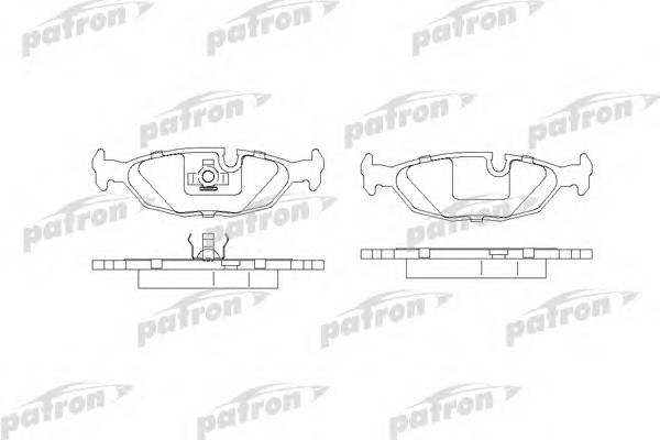 Колодки тормозные дисковые задн BMW 3 82-91 3 Touring 87-9