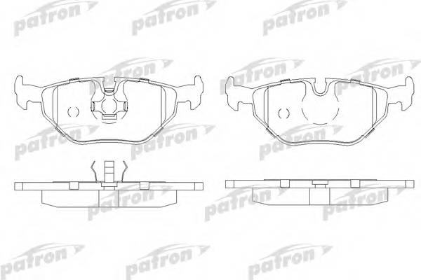 Колодки тормозные дисковые задн BMW 3 86-92 3 94-98 3 каб