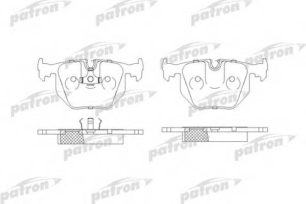 Колодки тормозные дисковые задн BMW 5 92-95 5 Touring 93-9