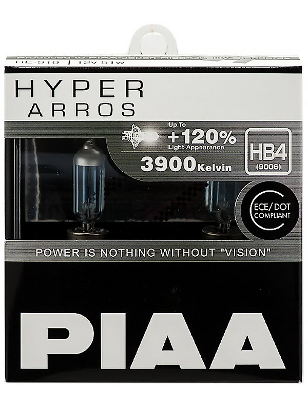 Лампа галоген HYPER ARROS (TYPE HB4) (3900K) 50W 2 шт.