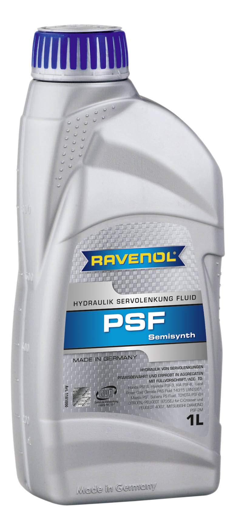 Трансмиссионное масло RAVENOL PSF Fluid (1л) new