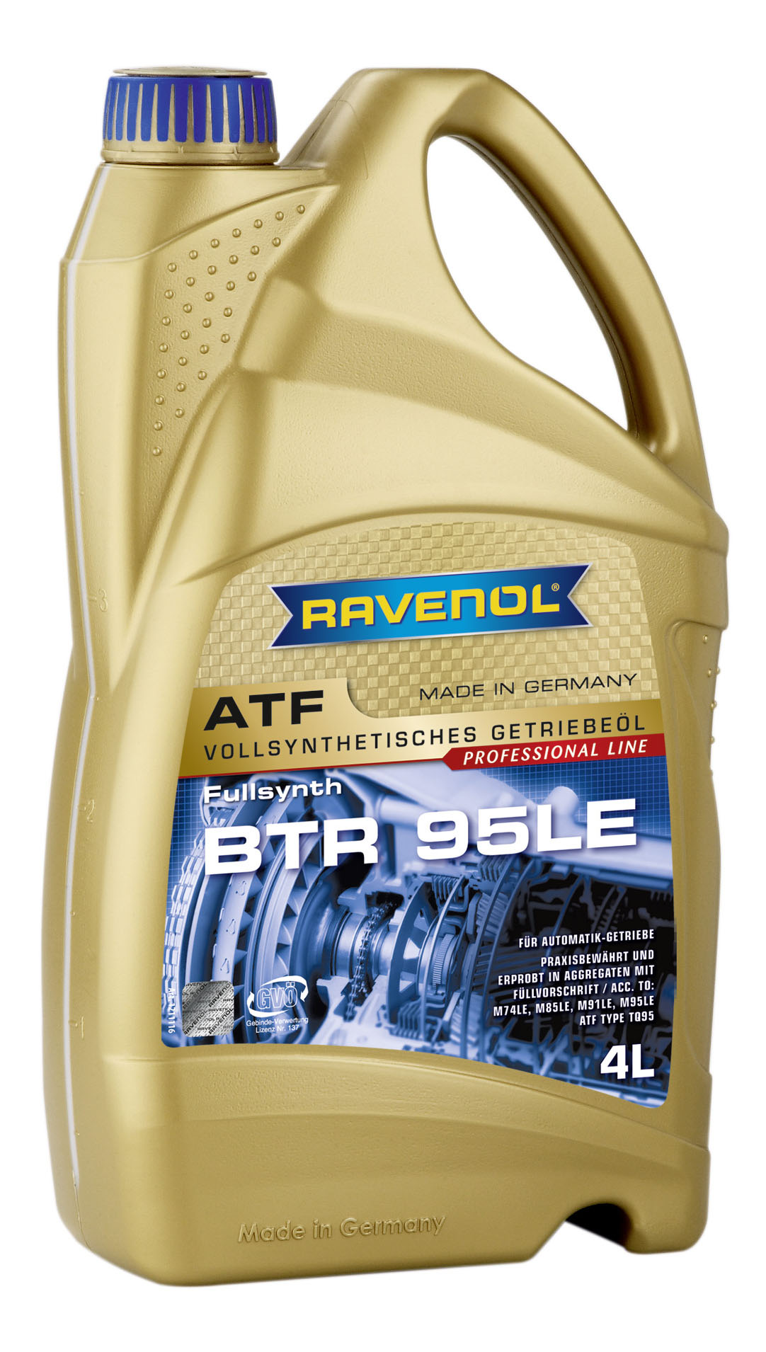 Трансмиссионное масло RAVENOL ATF BTR 95LE ( 4л) new