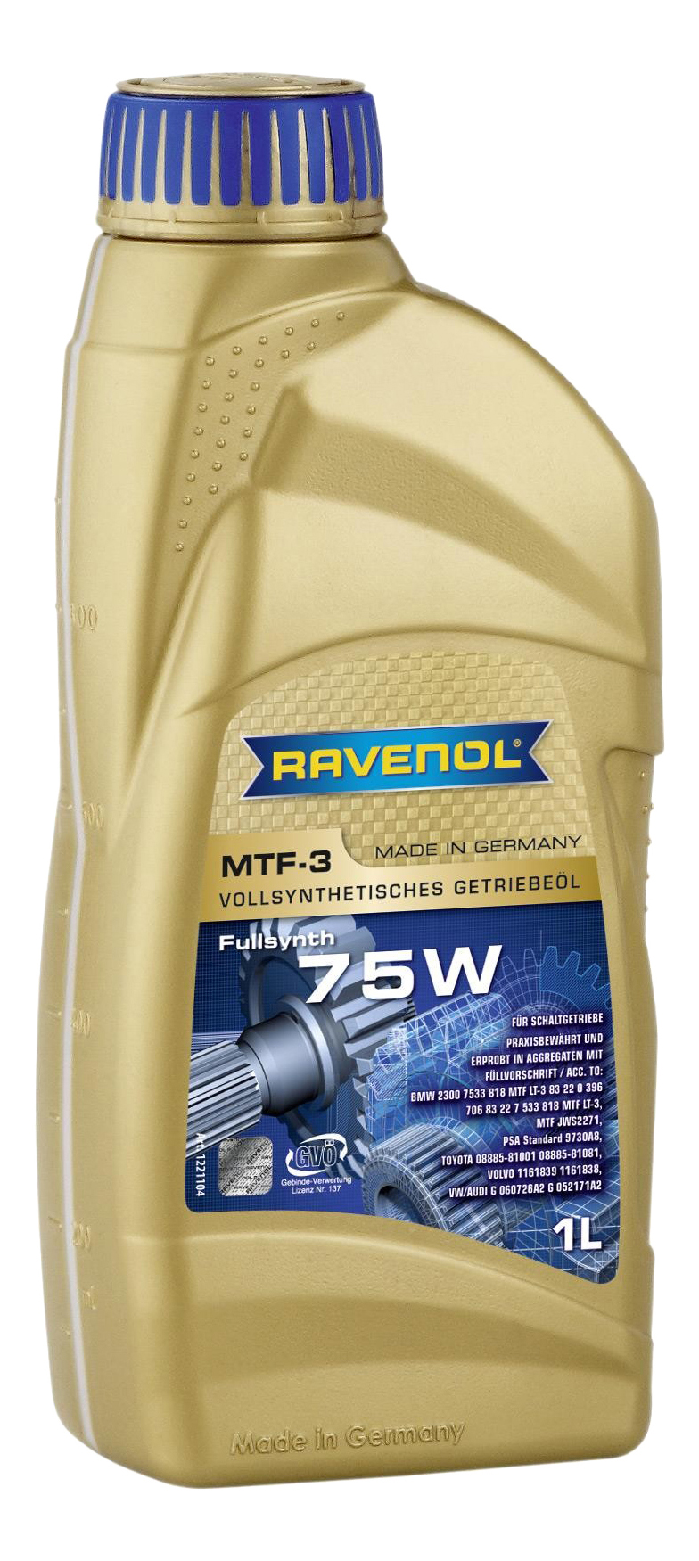 Трансмиссионное масло RAVENOL MTF -3 SAE 75W ( 1л) new