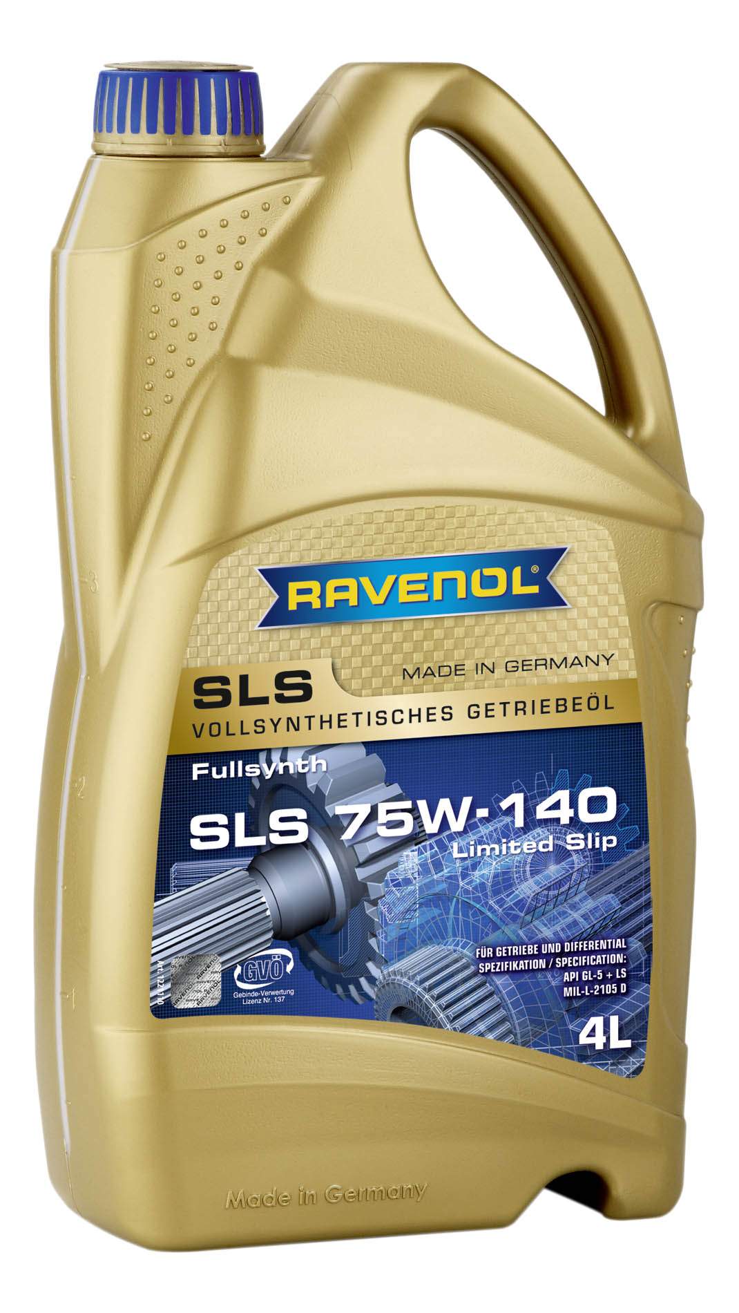 Трансмиссионное масло RAVENOL SLS SAE 75W-140 GL-5 . LS ( 4л) new