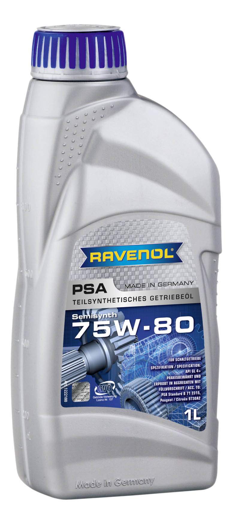 Трансмиссионное масло RAVENOL PSA SAE 75W-80 (1л) new