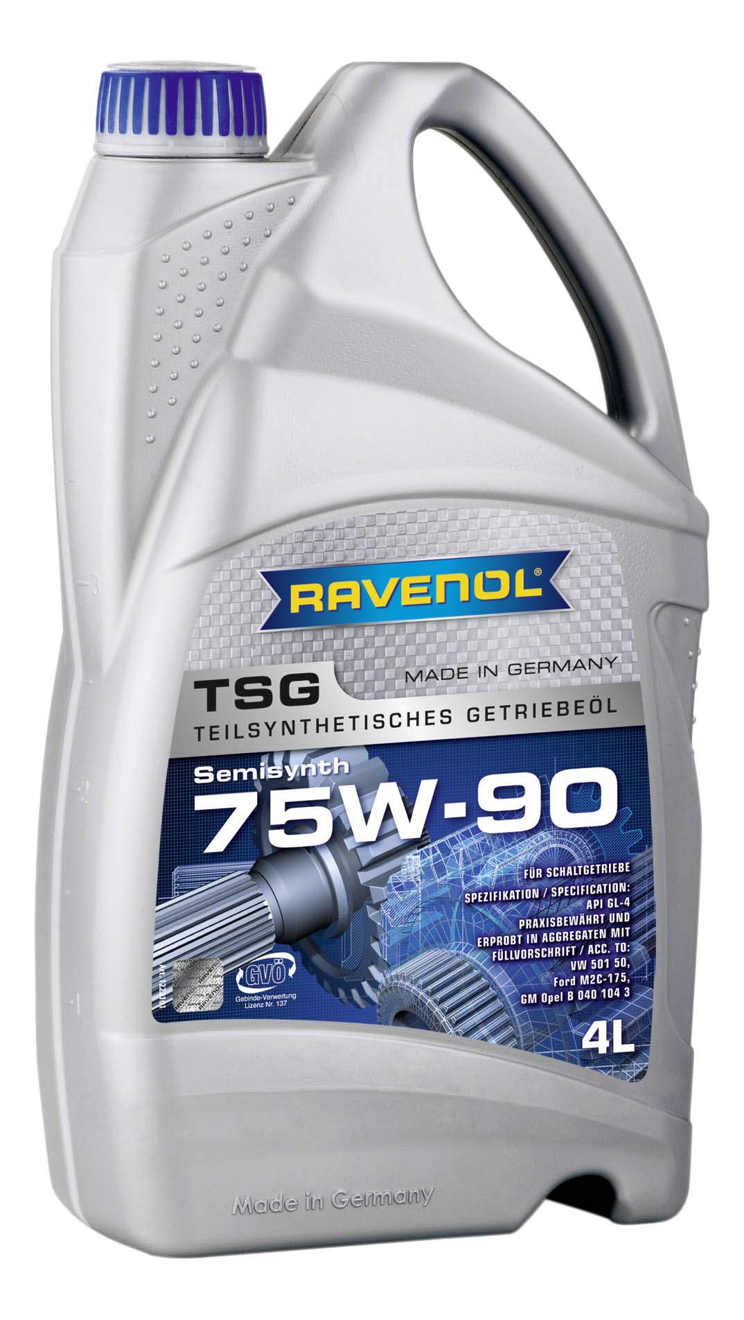 Трансмиссионное масло RAVENOL TSG SAE 75W-90 GL-4 ( 4л) new