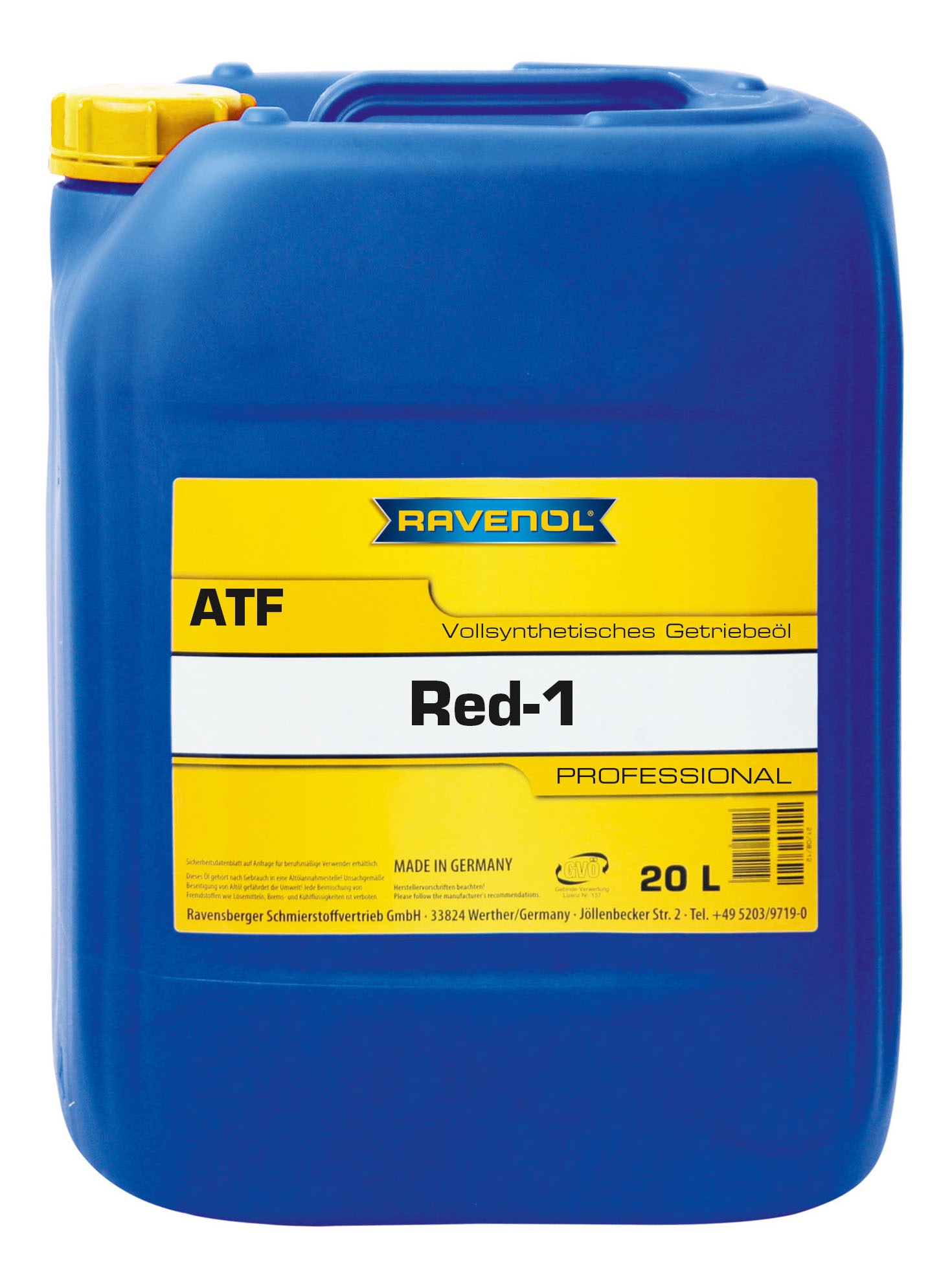 Трансмиссионное масло RAVENOL ATF RED-1 (20л) new