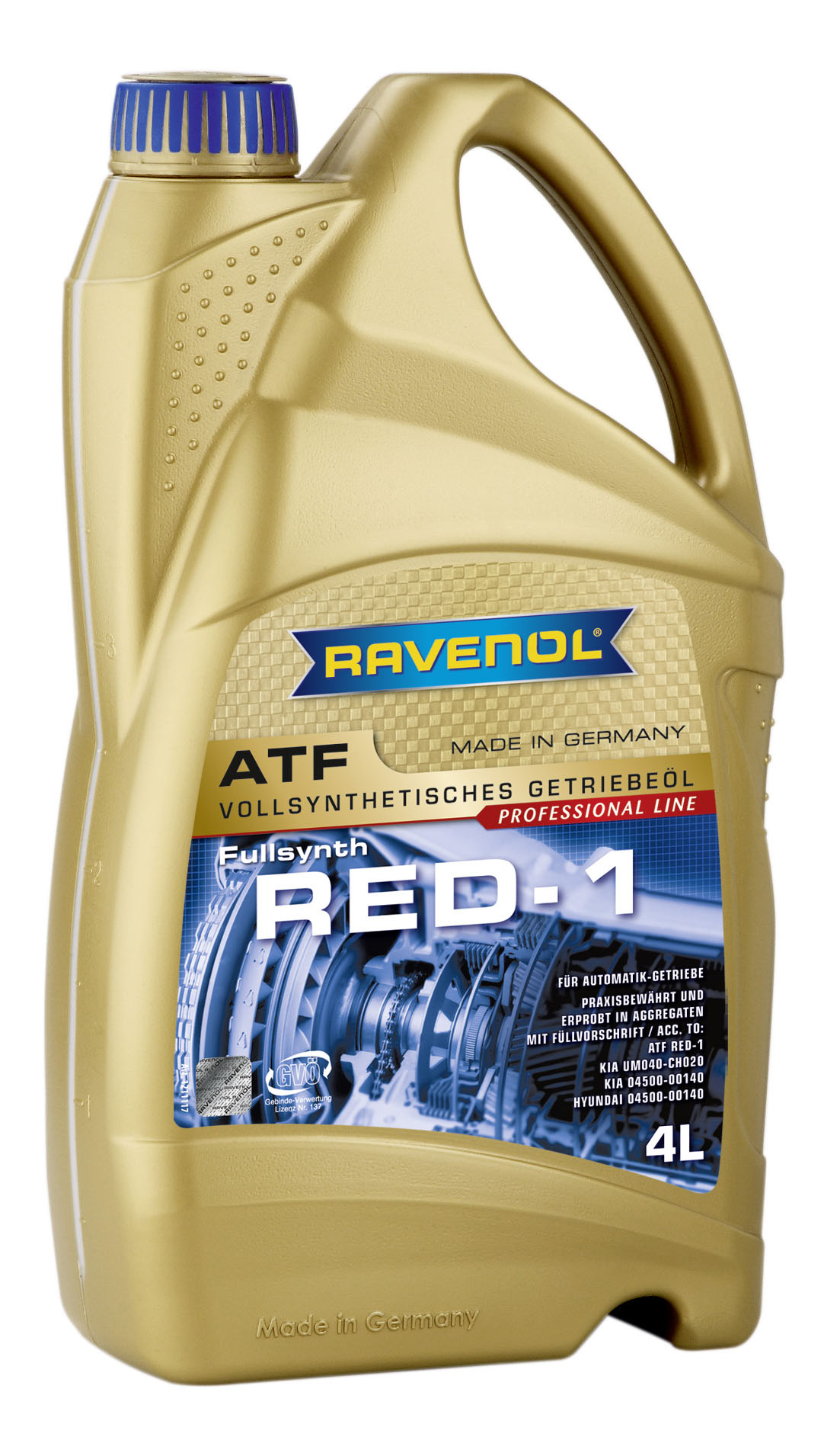 Трансмиссионное масло RAVENOL ATF RED-1 ( 4л) new