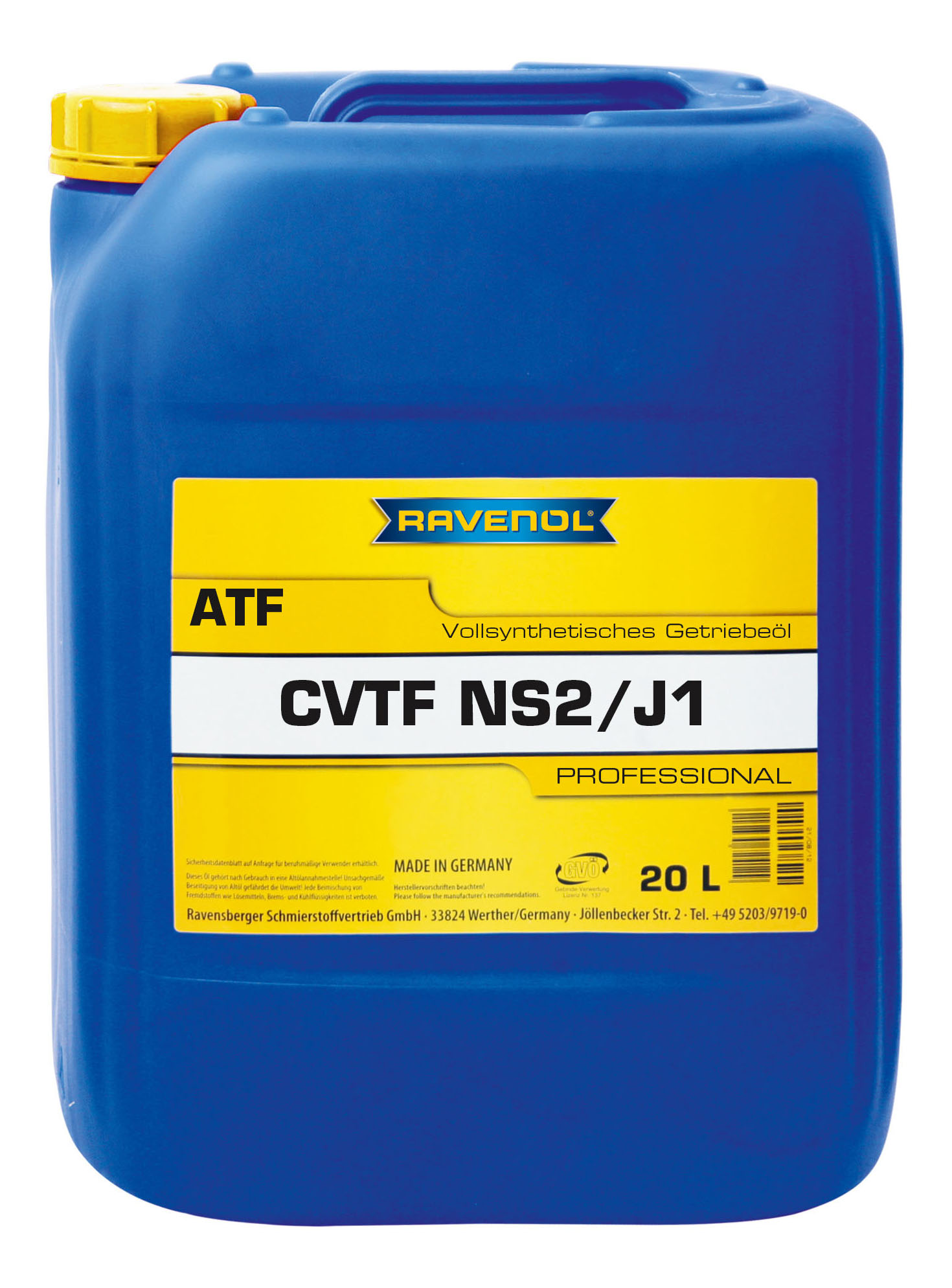 Трансмиссионное масло RAVENOL CVTF NS2/J1 Fluid (20л) new