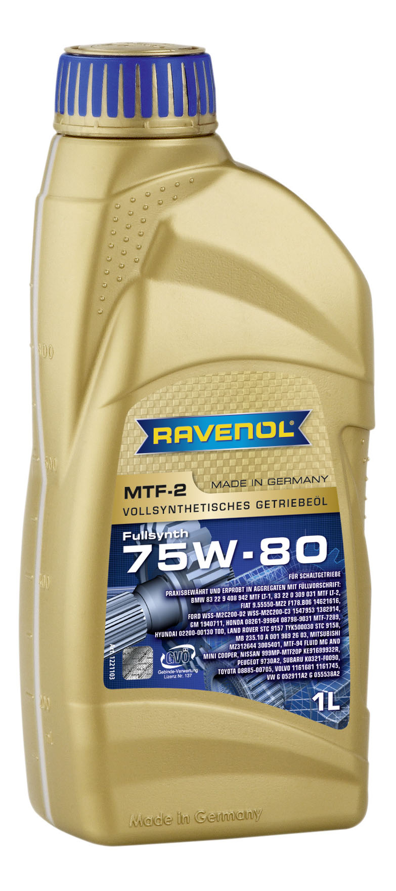 Трансмиссионное масло RAVENOL MTF -2 SAE 75W-80 ( 1л) new