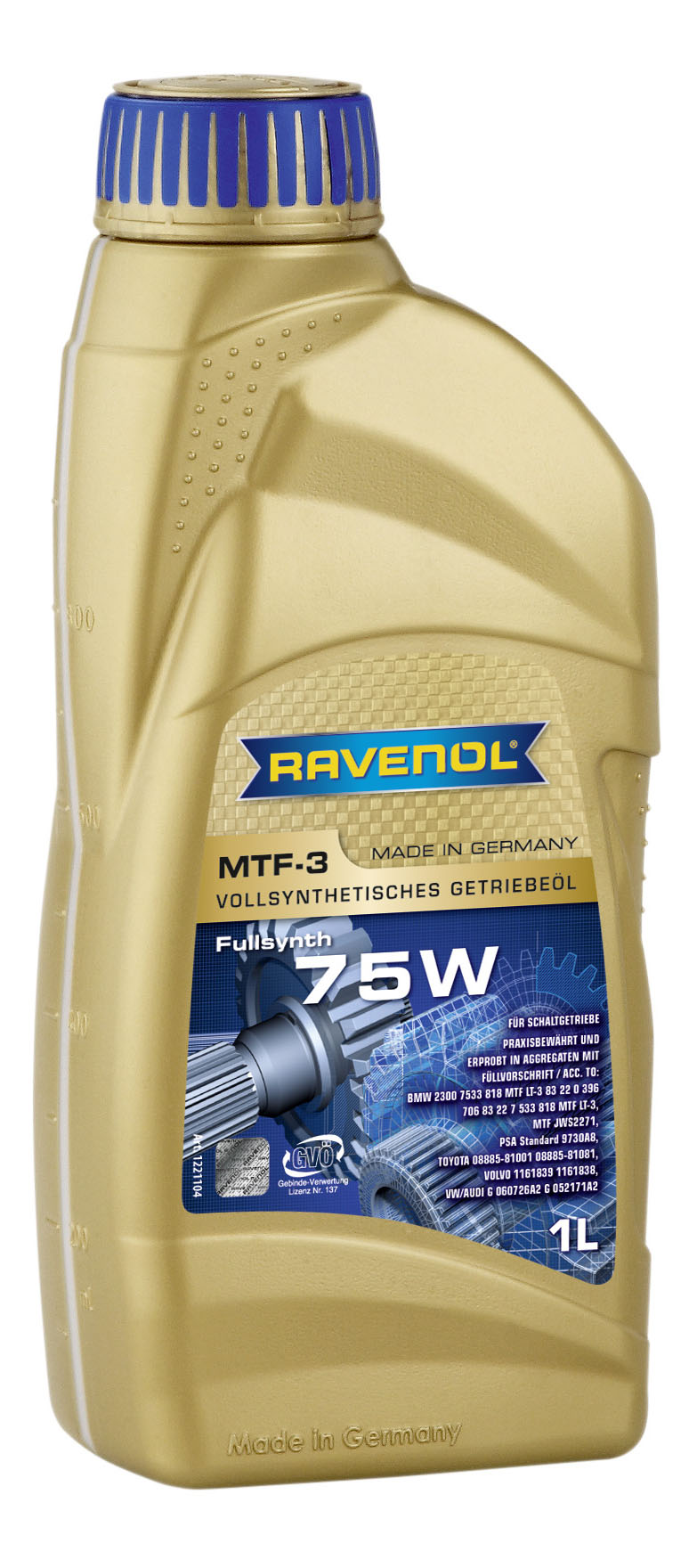 Трансмиссионное масло RAVENOL MTF -3 SAE 75W ( 1л) new