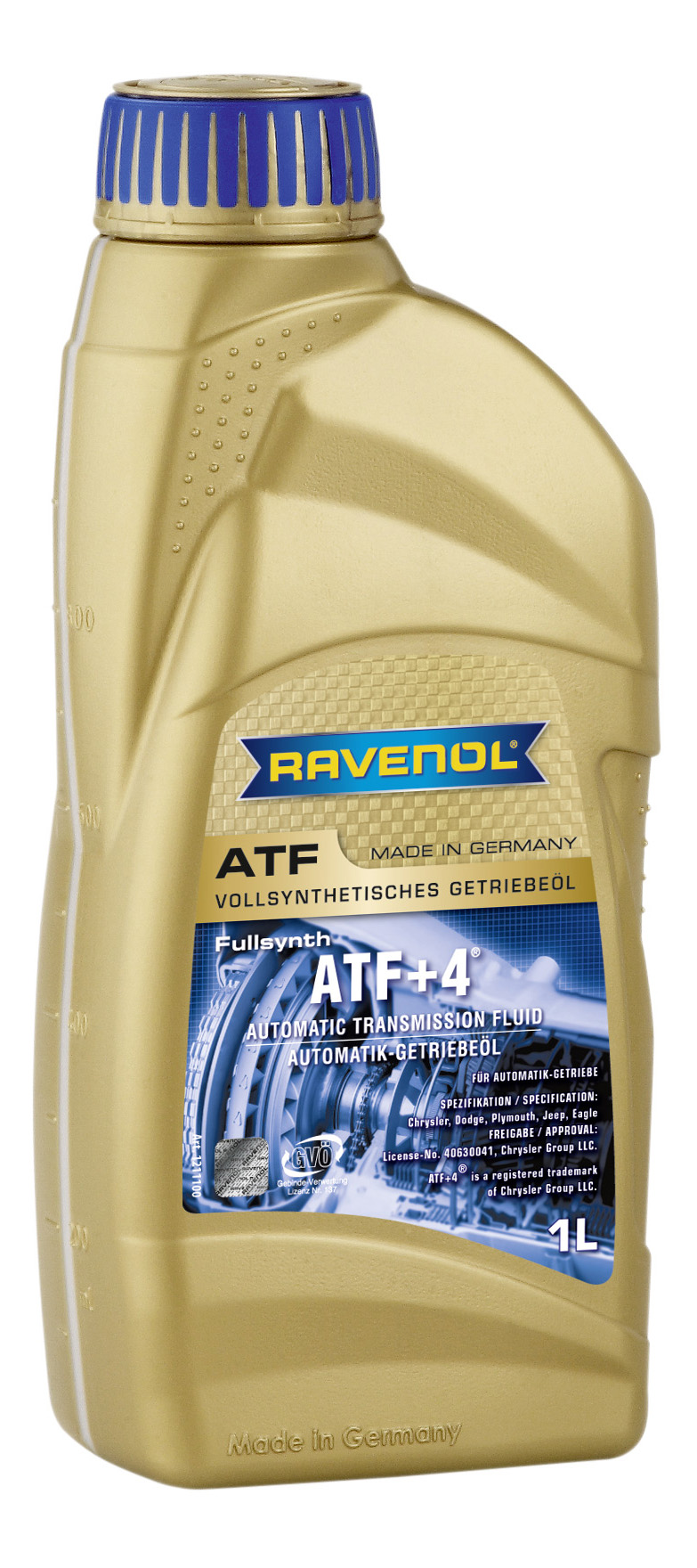 Трансмиссионное масло RAVENOL ATF+4 Fluid (1л) new