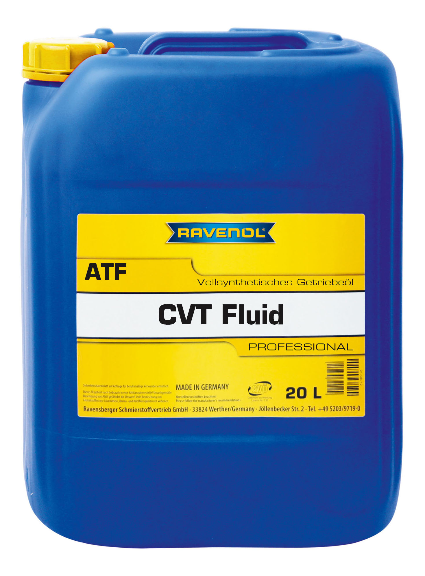 Трансмиссионное масло RAVENOL CVT Fluid (20л) new