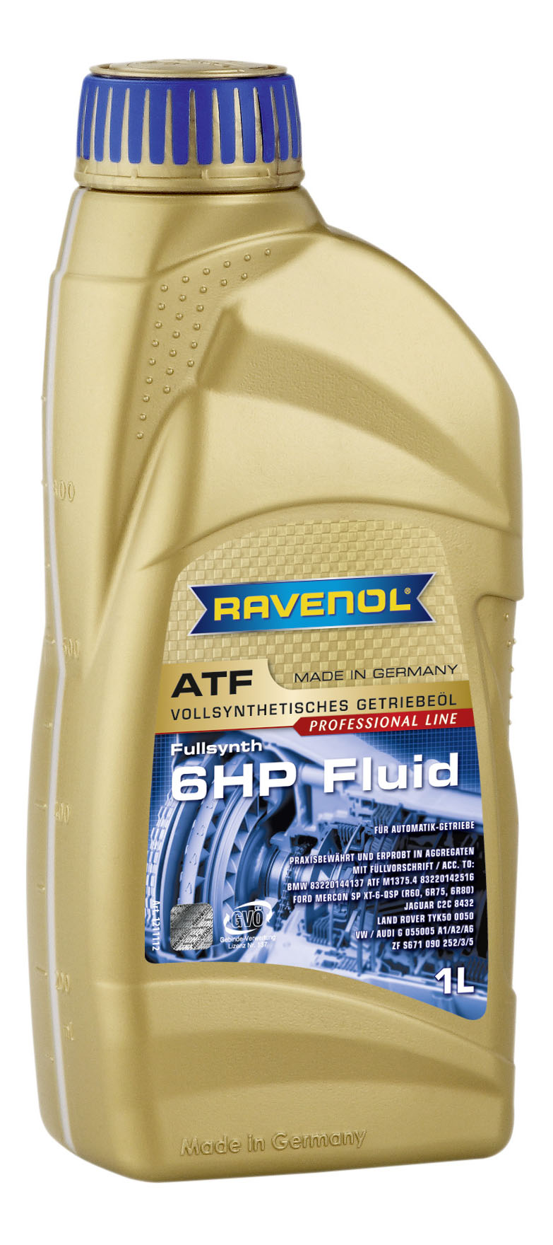Трансмиссионное масло RAVENOL ATF 6 HP Fluid (1л) new