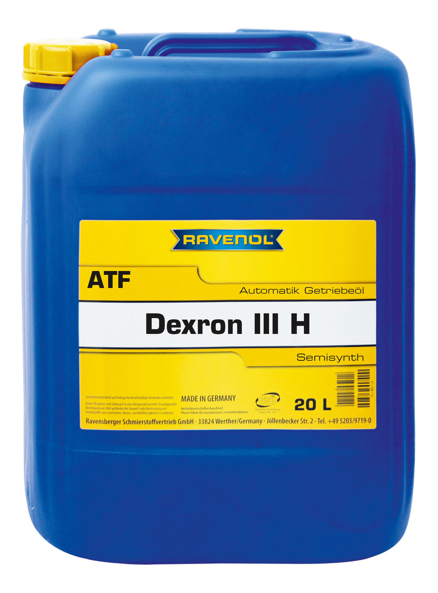 Трансмиссионное масло RAVENOL ATF Dexron III H (20л) new