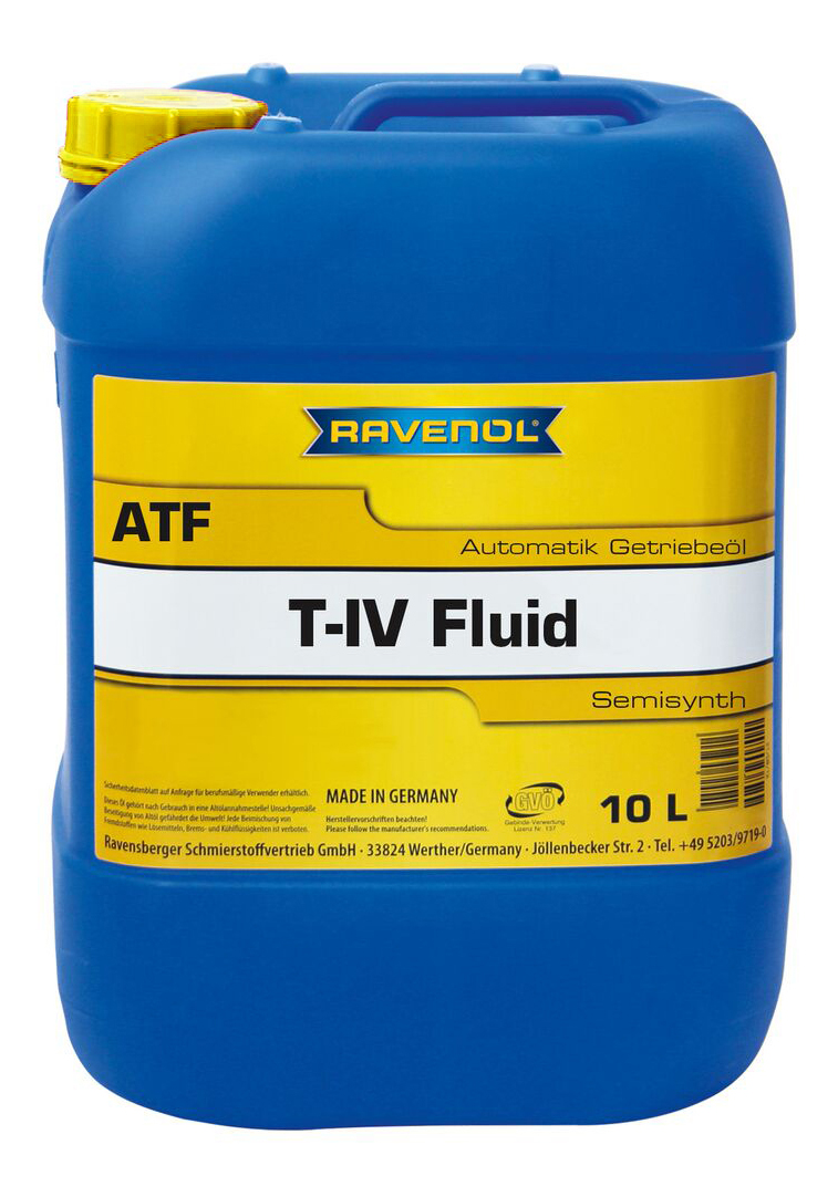 Трансмиссионное масло RAVENOL ATF T-IV Fluid (10л) new