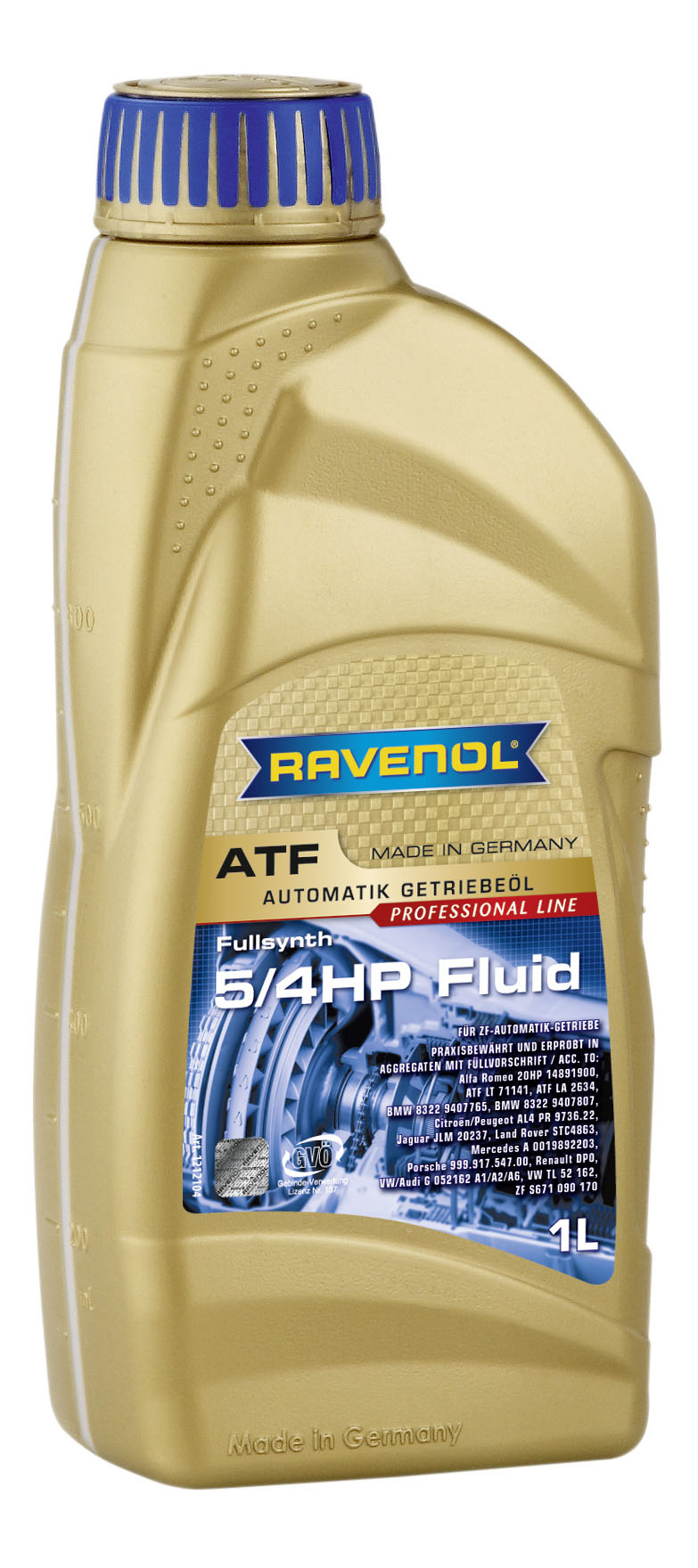 Трансмиссионное масло RAVENOL ATF 5/4 HP Fluid (1л) new