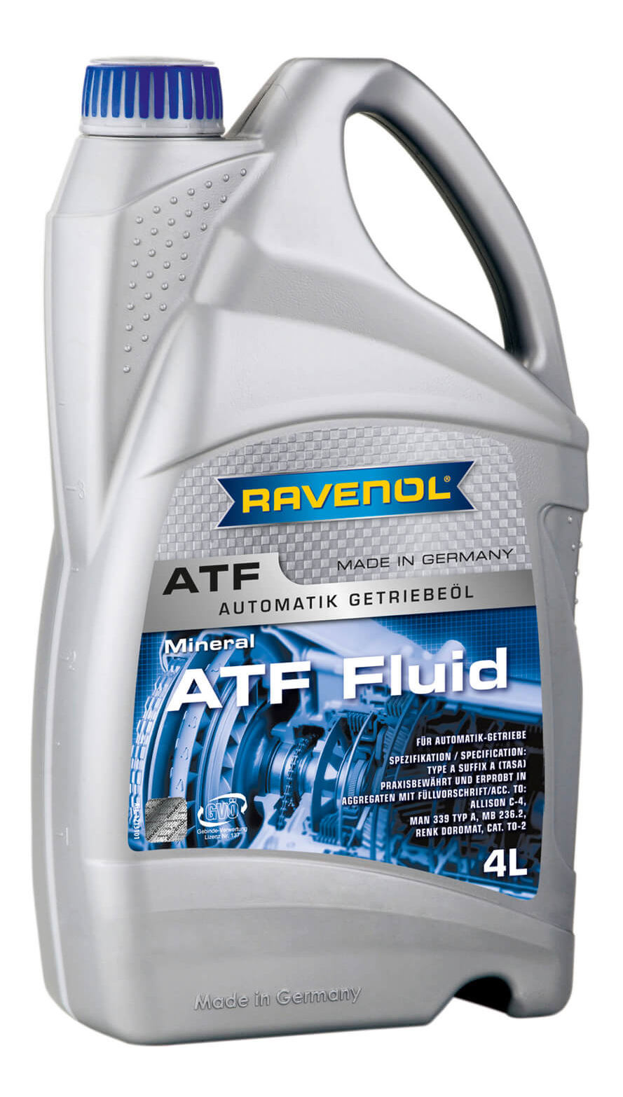Трансмиссионное масло RAVENOL ATF Fluid ( 4л) new